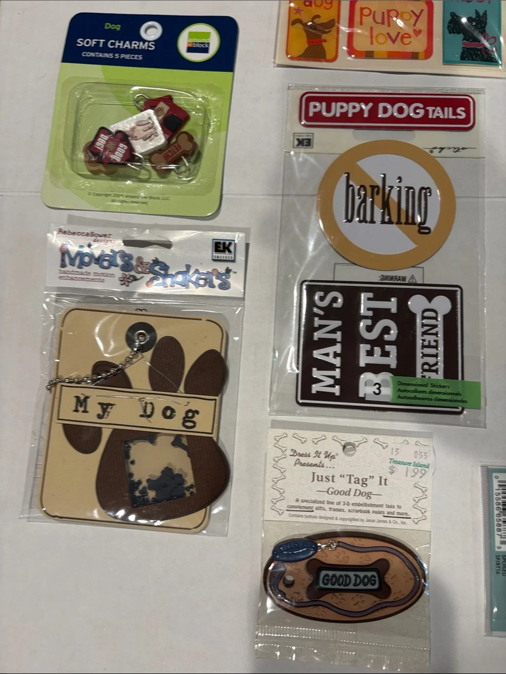 Scrapbooking Assorted Dog-Themed Stickers and Embellishments - Multicolor lot 11